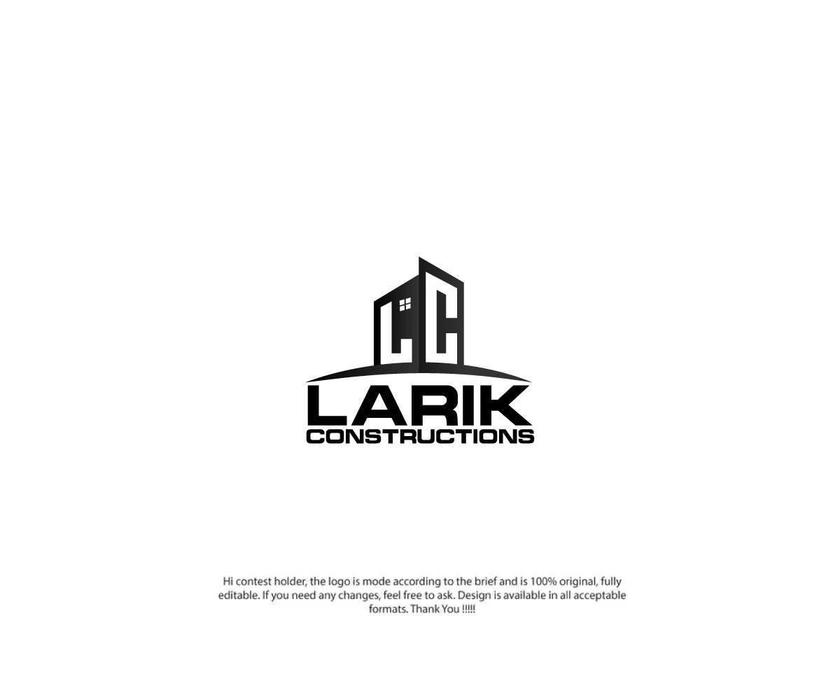 Logo Design by LogoEon for Larik Constructions | Design #27519443