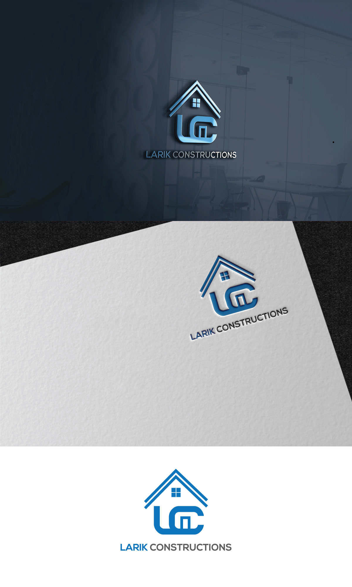 Logo-Design von Onjumanara36 für Larik Constructions | Design #27519113