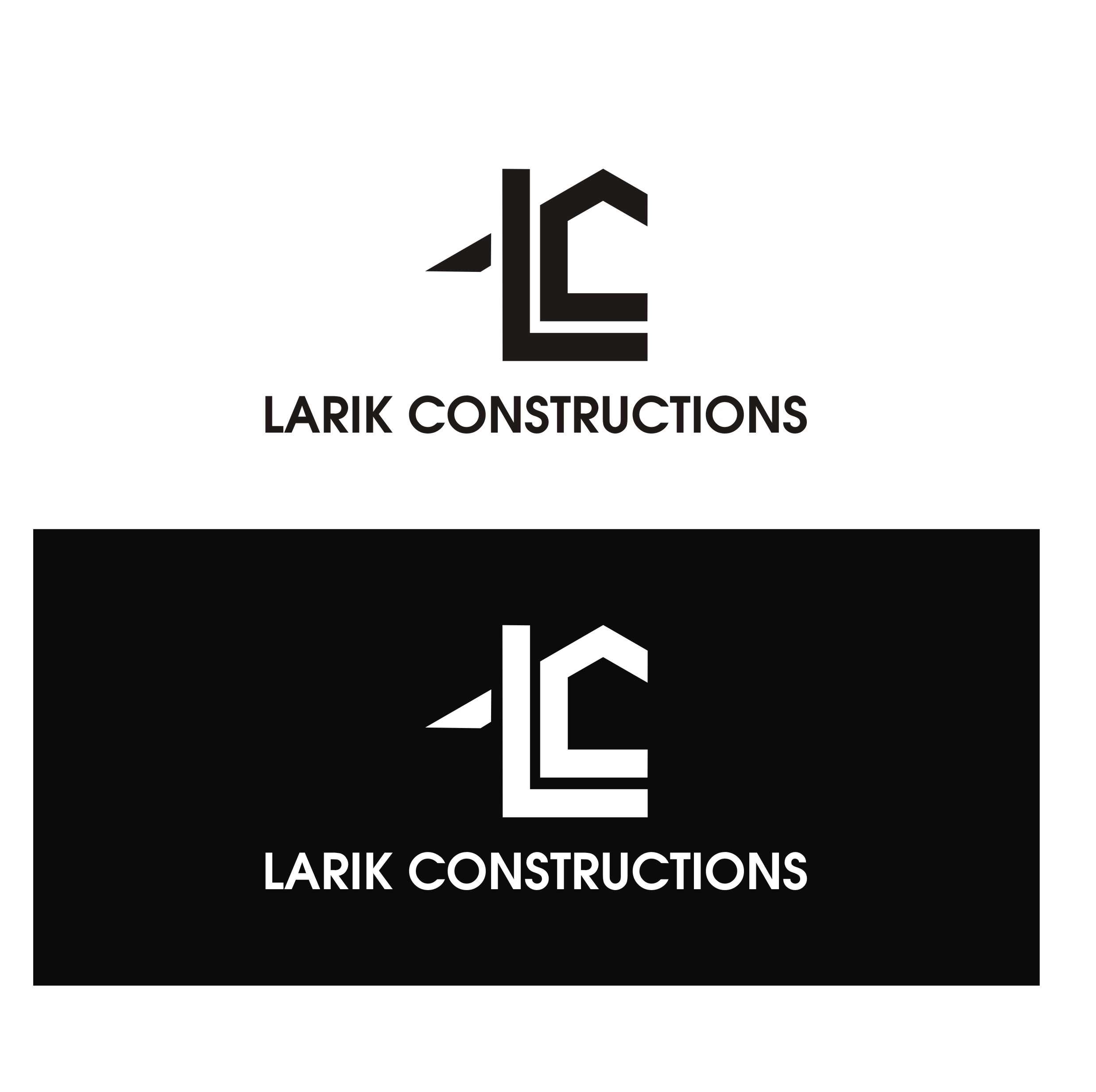 Logo-Design von sharafatali3333 für Larik Constructions | Design #27533831