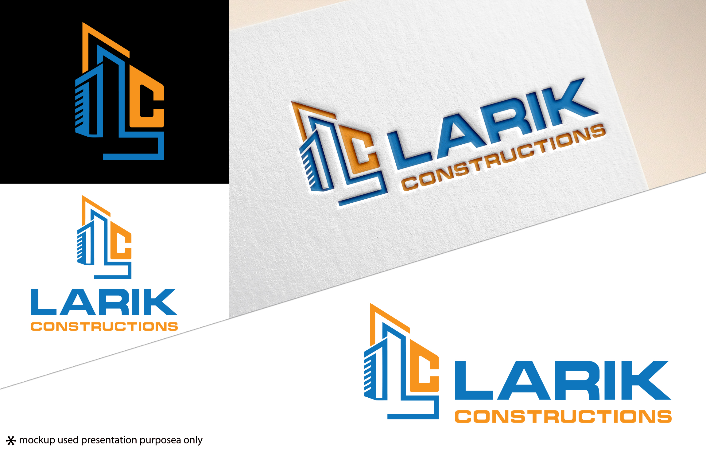 Logo-Design von A S design @ für Larik Constructions | Design #27520493