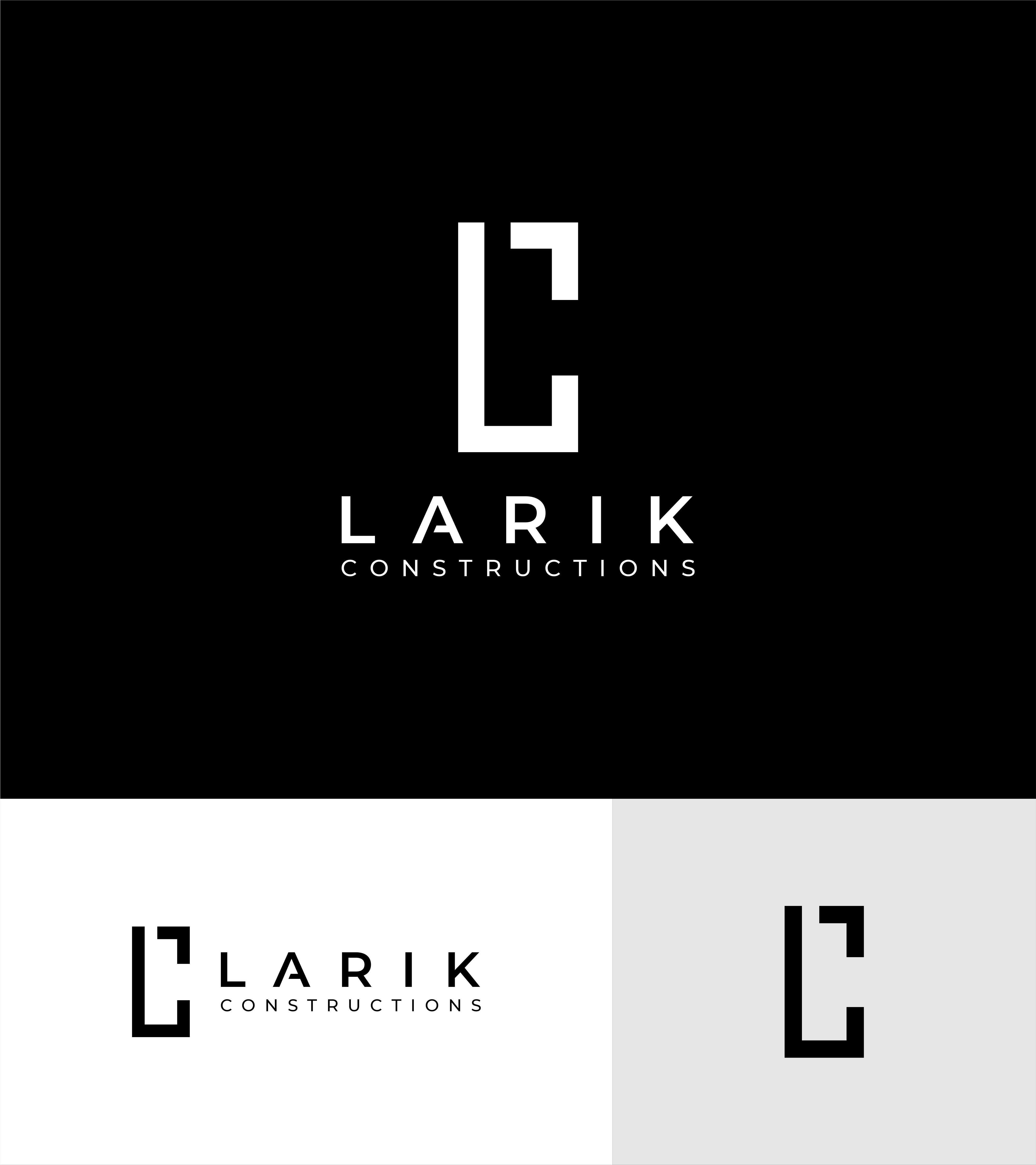 Logo Design by soriyeee for Larik Constructions | Design #27540968