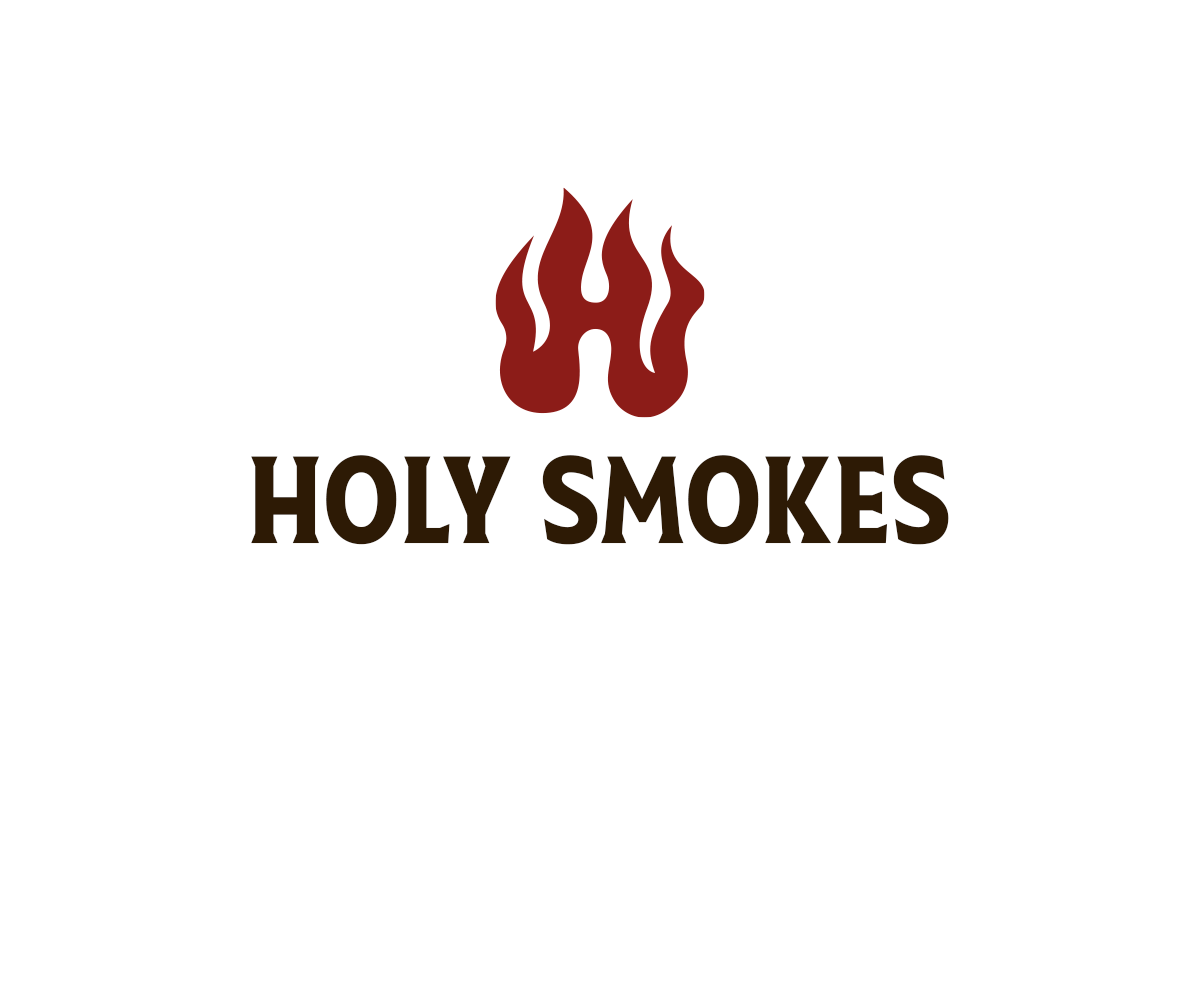 Logo Design by Andrés Sebastián for Holy Smokes! Authentic BBQ | Design #27529695