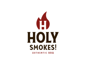 Logo Design by Andrés Sebastián for Holy Smokes! Authentic BBQ | Design: #27534977