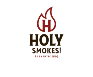 Logo Design by Andrés Sebastián for Holy Smokes! Authentic BBQ | Design: #27534993