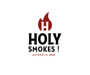 Logo Design by Andrés Sebastián for Holy Smokes! Authentic BBQ | Design: #27535144