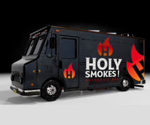 Logo Design by Andrés Sebastián for Holy Smokes! Authentic BBQ | Design: #27543471