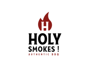 Logo Design by Andrés Sebastián for Holy Smokes! Authentic BBQ | Design: #27548841