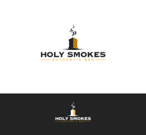 Logo Design by arcoalex for Holy Smokes! Authentic BBQ | Design: #27522973