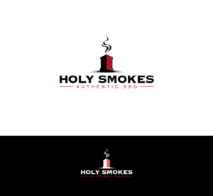Logo Design by arcoalex for Holy Smokes! Authentic BBQ | Design: #27525922