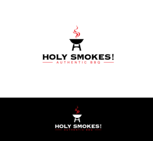 Logo Design by arcoalex for Holy Smokes! Authentic BBQ | Design: #27536814
