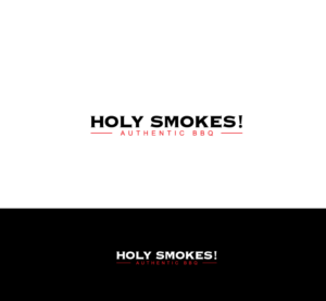 Logo Design by arcoalex for Holy Smokes! Authentic BBQ | Design: #27536816
