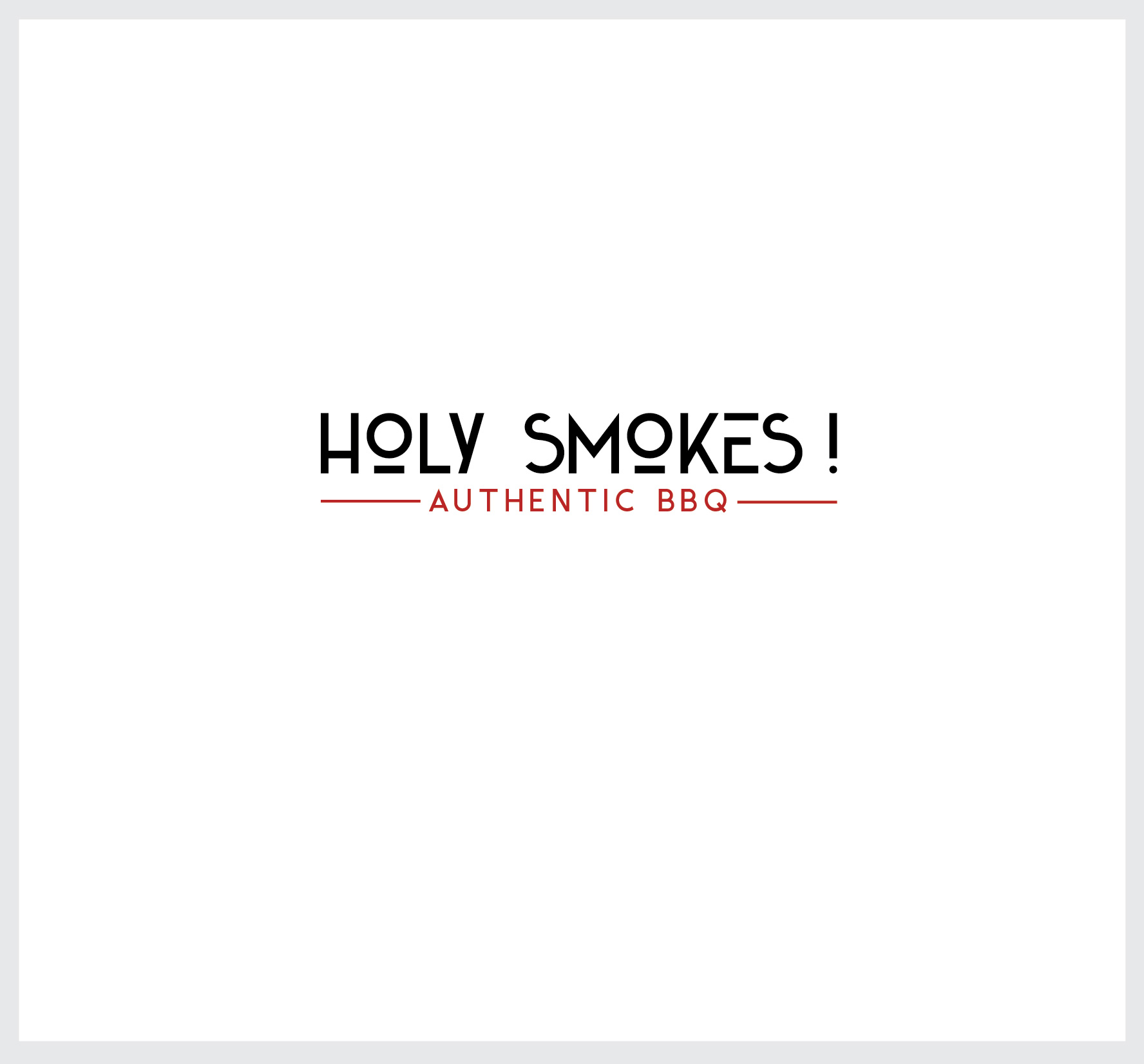 Logo Design by angelonyamu for Holy Smokes! Authentic BBQ | Design #27540939
