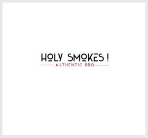 Logo Design by angelonyamu for Holy Smokes! Authentic BBQ | Design: #27540939