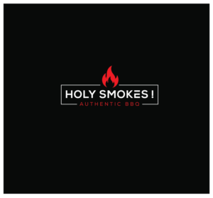 Logo Design by angelonyamu for Holy Smokes! Authentic BBQ | Design: #27595187