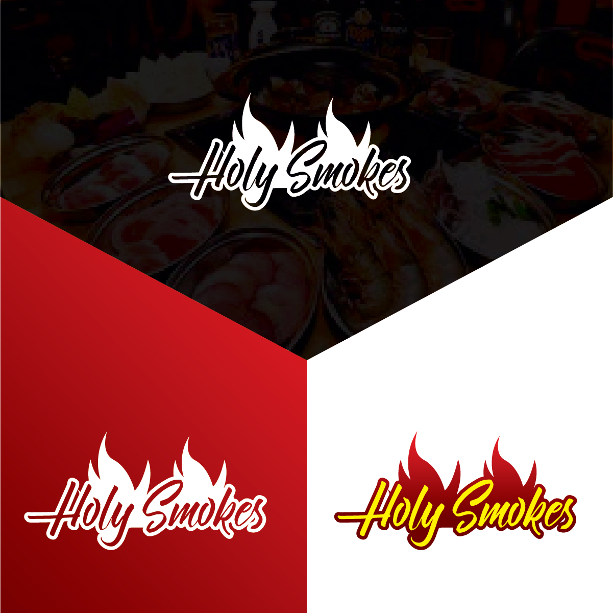 Logo Design by Deziners Zone for Holy Smokes! Authentic BBQ | Design #27532974