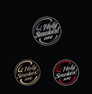 Logo Design by instudio for Holy Smokes! Authentic BBQ | Design: #27552146