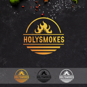Diseño de Logo por BJY para Holy Smokes! Authentic BBQ | Diseño #27546906
