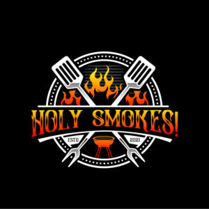 Logo Design by Dream Logo Design for Holy Smokes! Authentic BBQ | Design: #27523433
