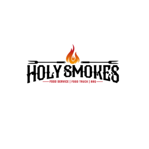 Logo Design by Dream Logo Design for Holy Smokes! Authentic BBQ | Design: #27547316