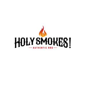 Diseño de Logo por Dream Logo Design para Holy Smokes! Authentic BBQ | Diseño #27555826
