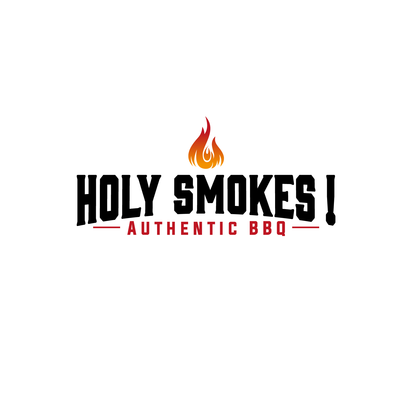 Diseño de Logo por Dream Logo Design para Holy Smokes! Authentic BBQ | Diseño #27575486