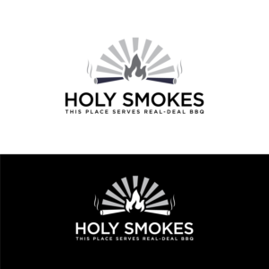 Diseño de Logo por LAXMI DESIGNHUB para Holy Smokes! Authentic BBQ | Diseño #27526543