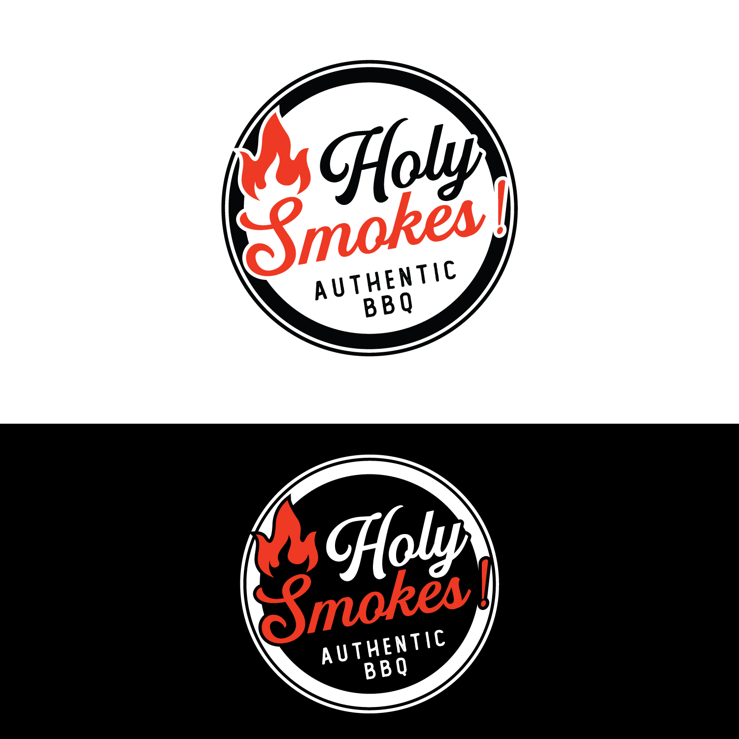 Diseño de Logo por LAXMI DESIGNHUB para Holy Smokes! Authentic BBQ | Diseño #27596624