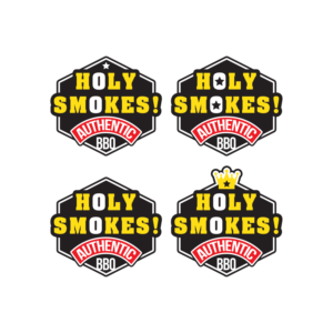 Diseño de Logo por hijordanvn77 para Holy Smokes! Authentic BBQ | Diseño #27526150