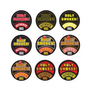 Logo Design by hijordanvn77 for Holy Smokes! Authentic BBQ | Design: #27535171