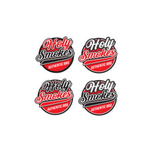 Logo Design by hijordanvn77 for Holy Smokes! Authentic BBQ | Design: #27537179