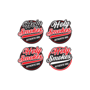 Logo Design by hijordanvn77 for Holy Smokes! Authentic BBQ | Design: #27537180