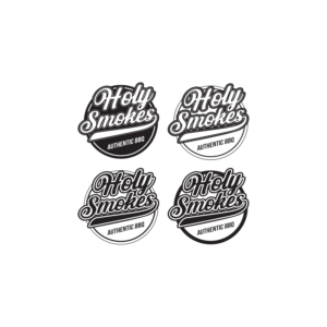 Logo Design by hijordanvn77 for Holy Smokes! Authentic BBQ | Design: #27537181