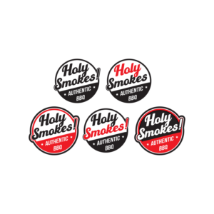 Logo Design by hijordanvn77 for Holy Smokes! Authentic BBQ | Design: #27545965