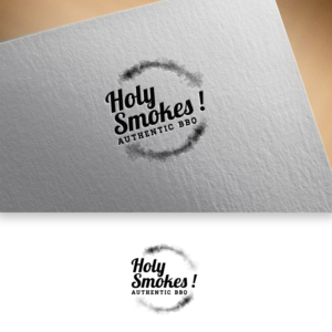 Logo Design by DesignDUO for Holy Smokes! Authentic BBQ | Design: #27575861