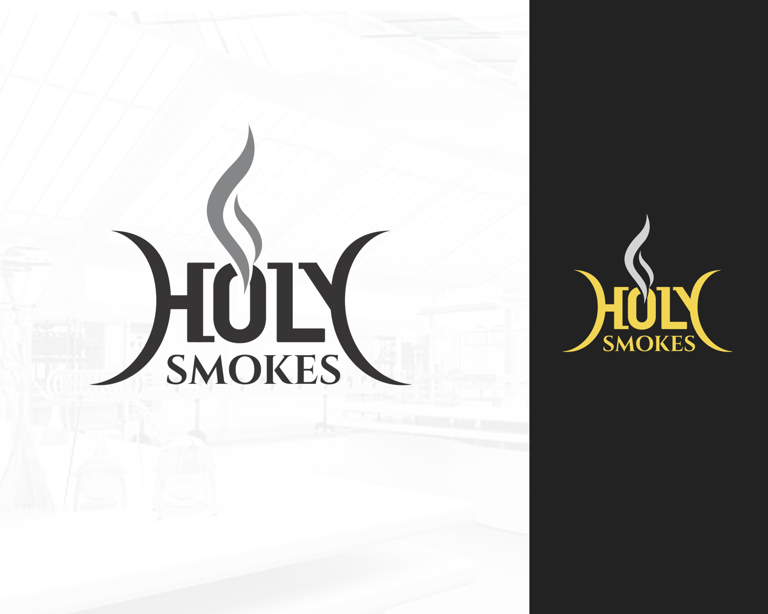 Logo Design by Djamdesign for Holy Smokes! Authentic BBQ | Design #27525861