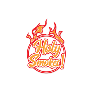 Logo Design by r. ilham for Holy Smokes! Authentic BBQ | Design: #27581859