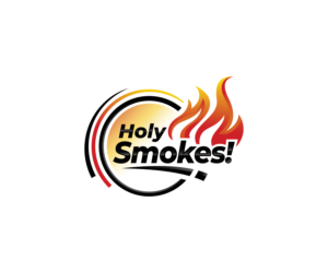 Logo Design by N M Designs for Holy Smokes! Authentic BBQ | Design: #27583539