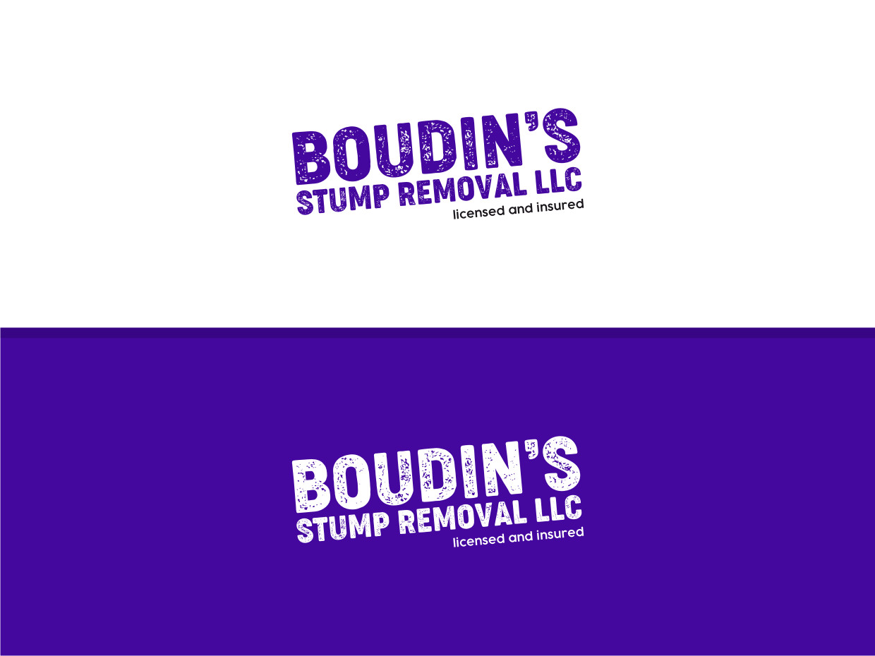 Logo-Design von Atvento Graphics für Boudin's Stump Removal  | Design #27540277