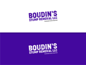 Logo Design by Atvento Graphics for Boudin's Stump Removal  | Design: #27540277