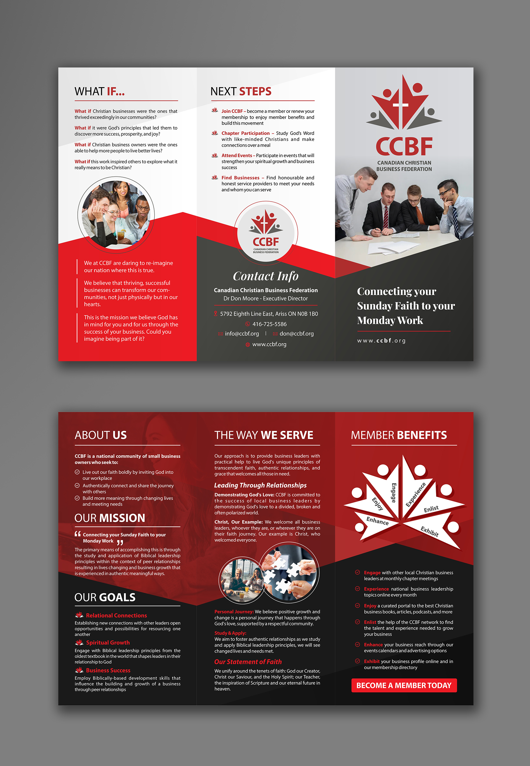 Design de Flyer par ecorokerz pour Canadian Christian Business Fed | Design #27537139