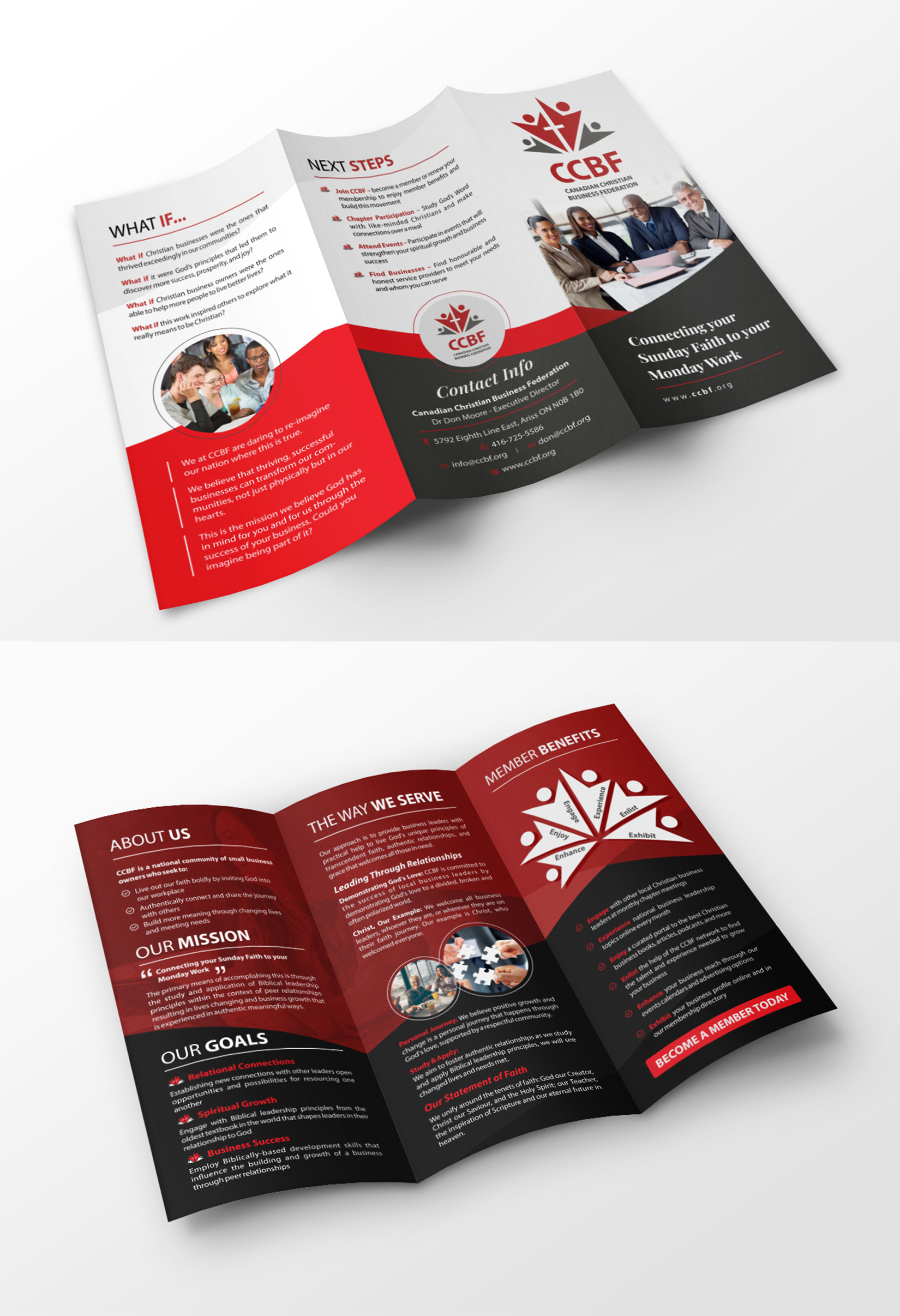 Design de Flyer par ecorokerz pour Canadian Christian Business Fed | Design #27538694