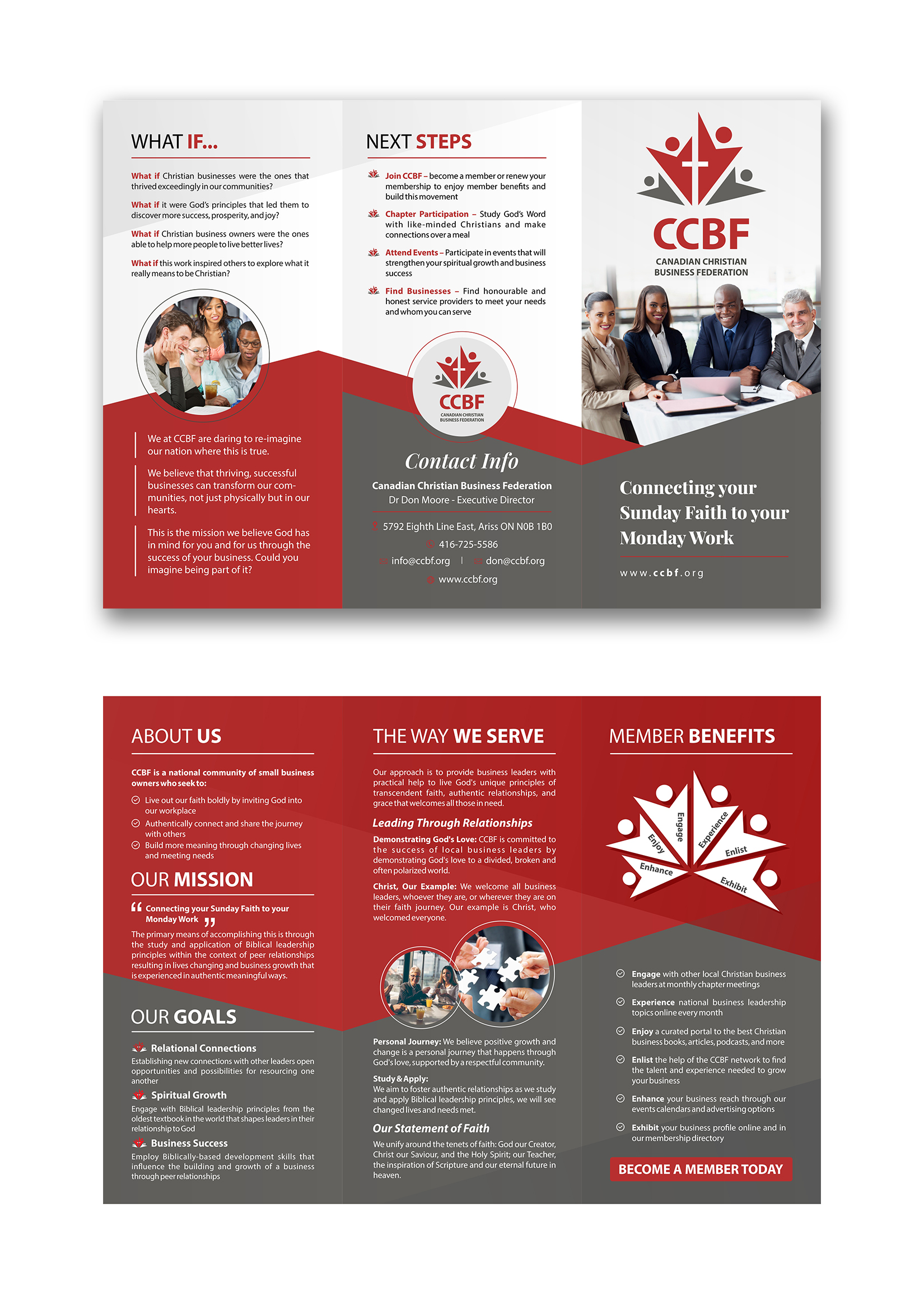 Design de Flyer par ecorokerz pour Canadian Christian Business Fed | Design #27578341