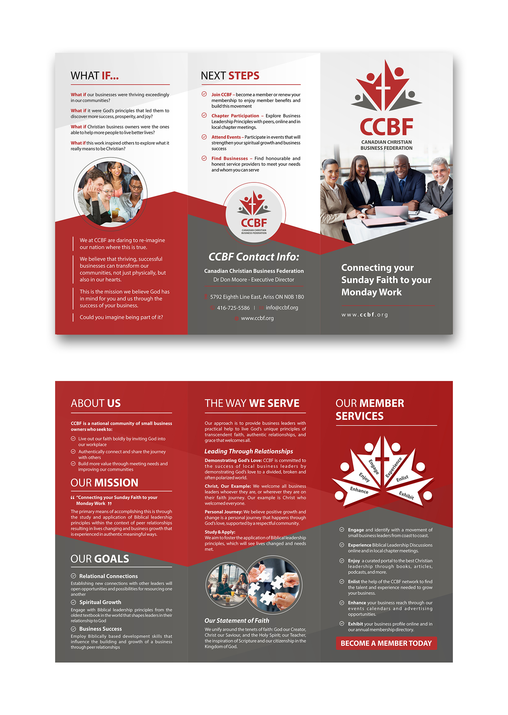 Design de Flyer par ecorokerz pour Canadian Christian Business Fed | Design #27583322