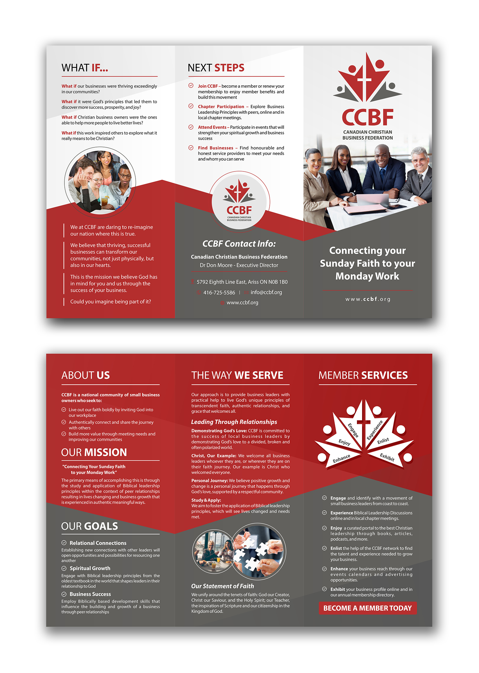 Design de Flyer par ecorokerz pour Canadian Christian Business Fed | Design #27591258