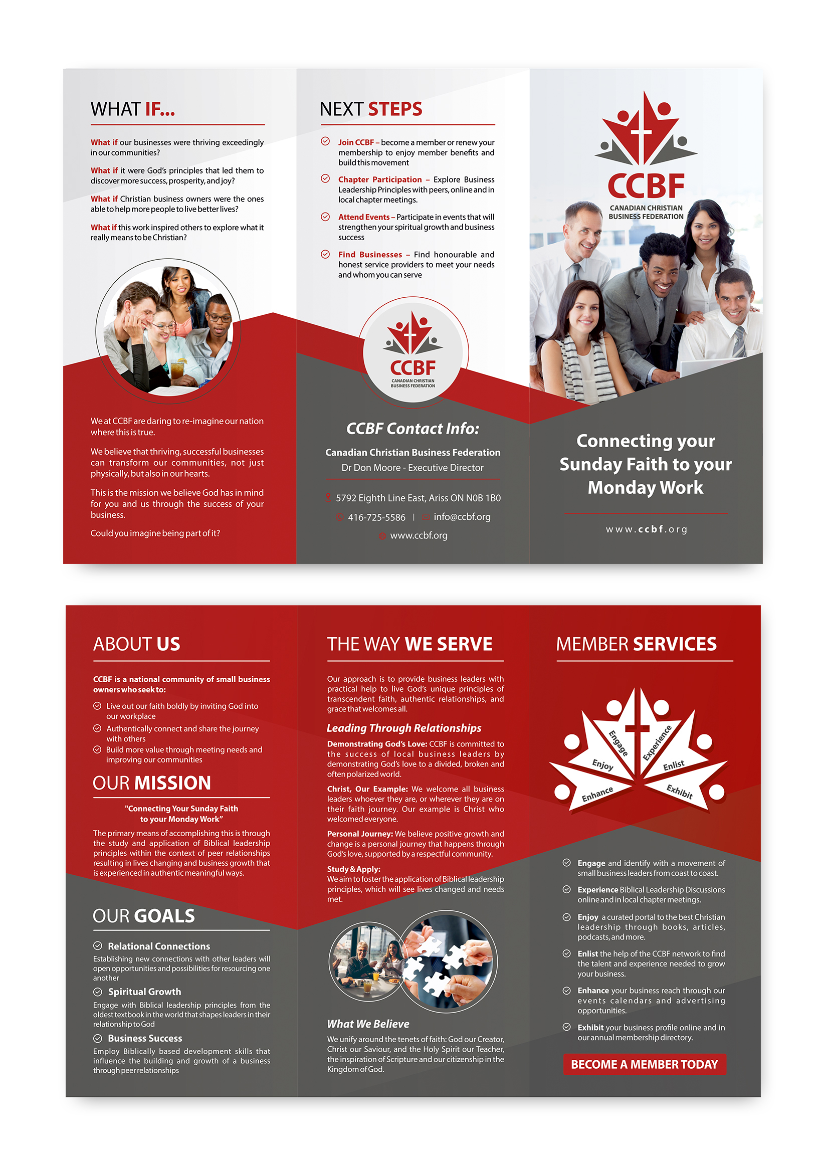 Design de Flyer par ecorokerz pour Canadian Christian Business Fed | Design #27612085