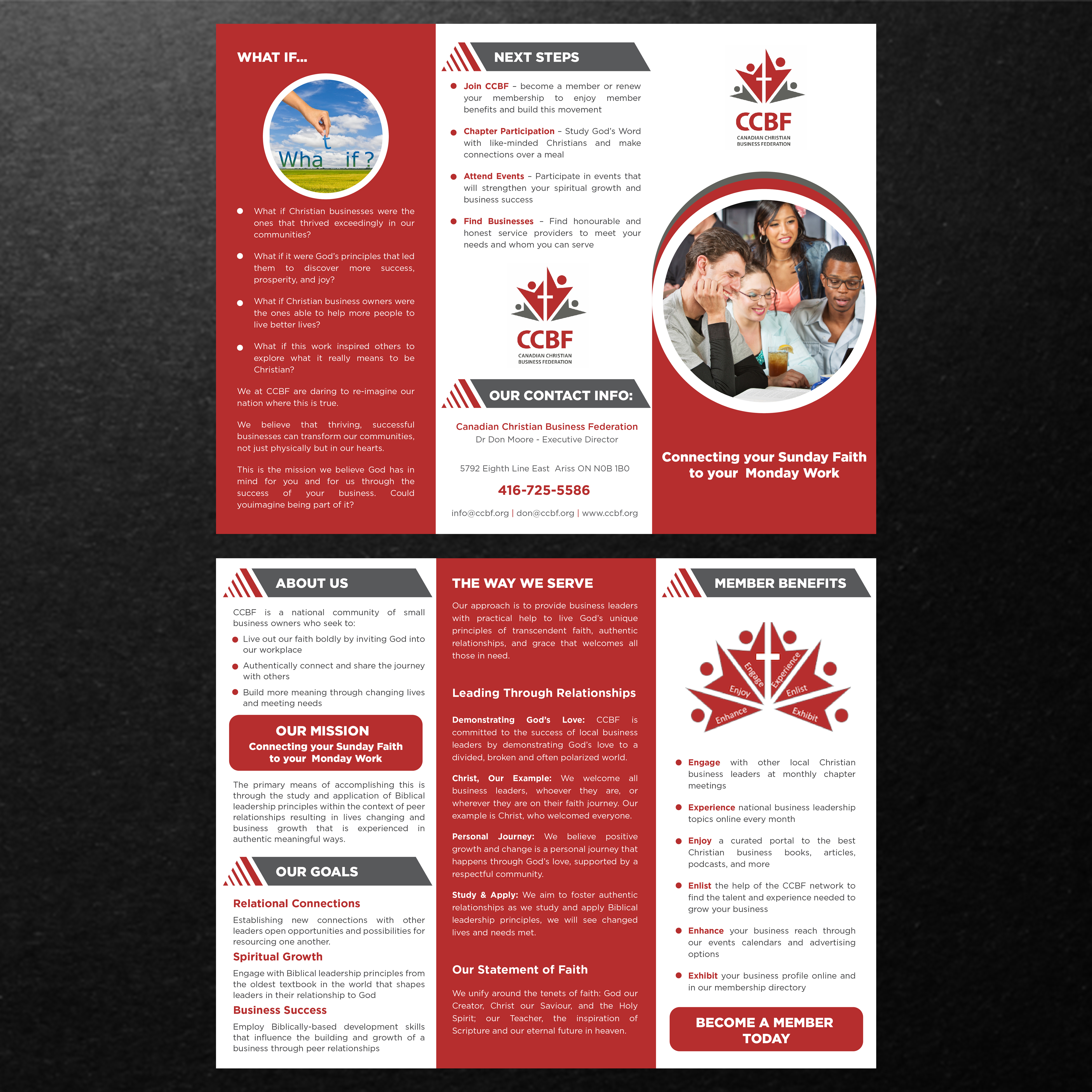 Design de Flyer par CreativeTrends pour Canadian Christian Business Fed | Design #27528912