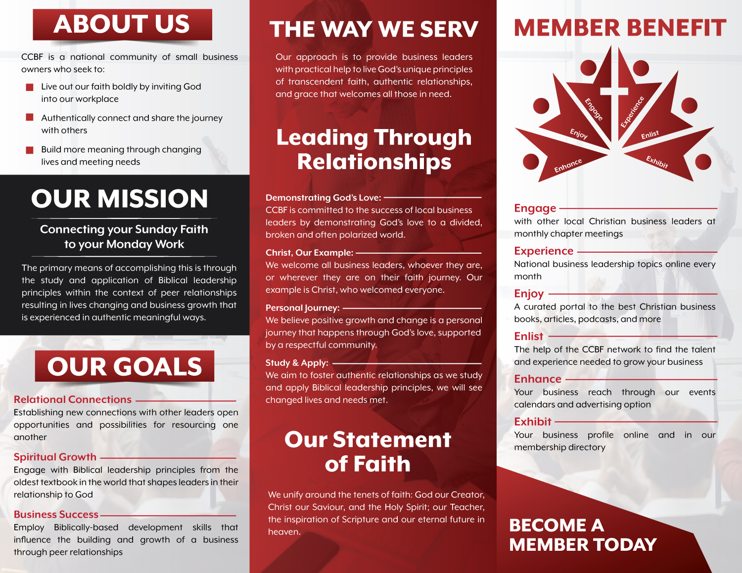 Design de Flyer par Fusionex Studio pour Canadian Christian Business Fed | Design #27529899
