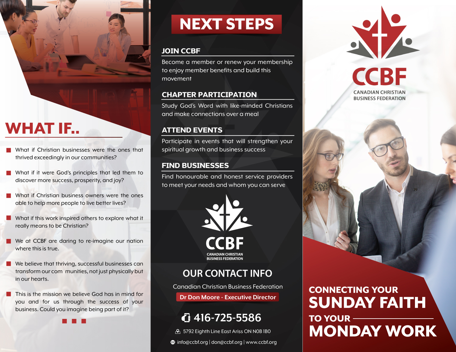 Design de Flyer par Fusionex Studio pour Canadian Christian Business Fed | Design #27529900