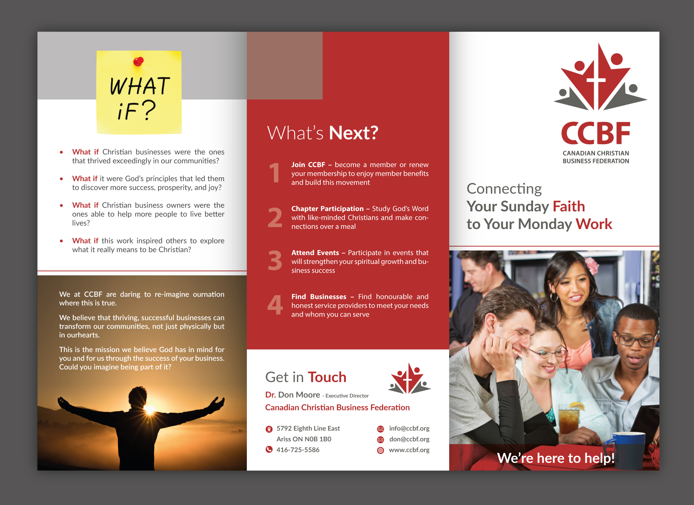 Flyer Design by HamzaMalik for Canadian Christian Business Fed | Design #27528611