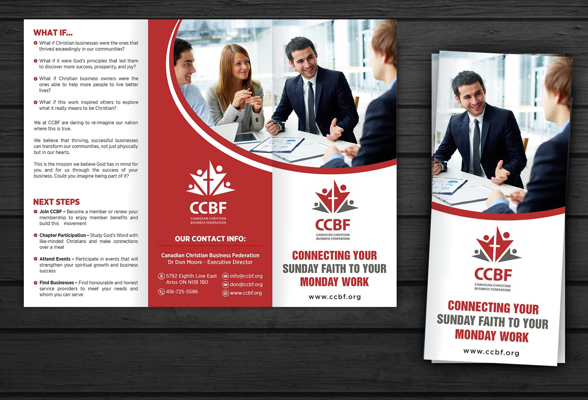 Design de Flyer par GraphicsGuru pour Canadian Christian Business Fed | Design #27526888